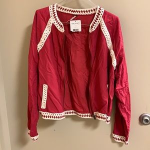 Free people ruby jacket with detail.